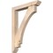Ekena Millwork Imperial Slat Smooth Bracket w/ Offset Brace, Douglas Fir, 5 1/2"W x 32"D x 44"H BKT0604X32X44IMP06SDF - alternate 1